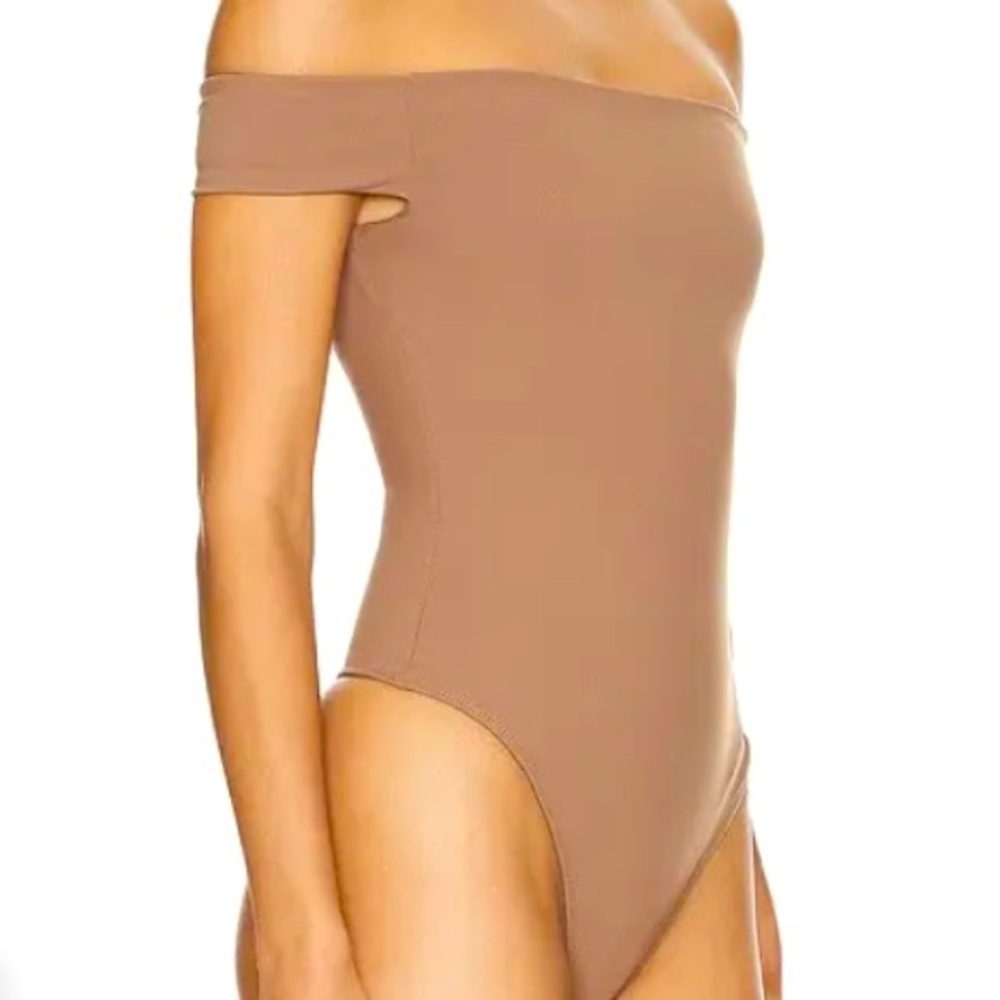 Intimately Free People off to the races bodysuit in coffee size medium